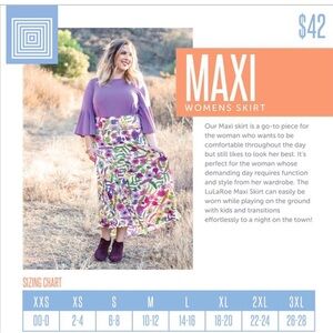 Ten LuLaRoe Maxi skirts, various colors and prints xxs, xs, sm sold separately